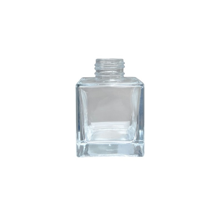 75ML Screw on square Glass Perfume Bottle Reed Diffuser Glass Bottle