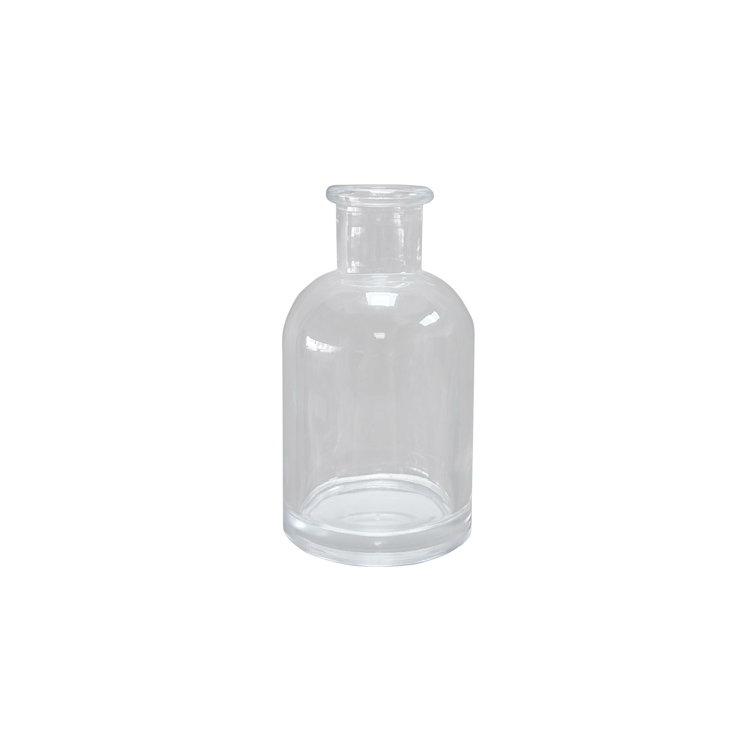 100ML Clear Boston Round Reed Aroma Diffuser Flask Glass Bottle with TPE Cork