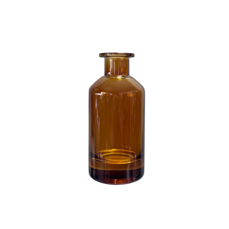 Wholesale Empty 150ml 5oz Amber Clear Glass Reed Diffuser Bottle With Lid