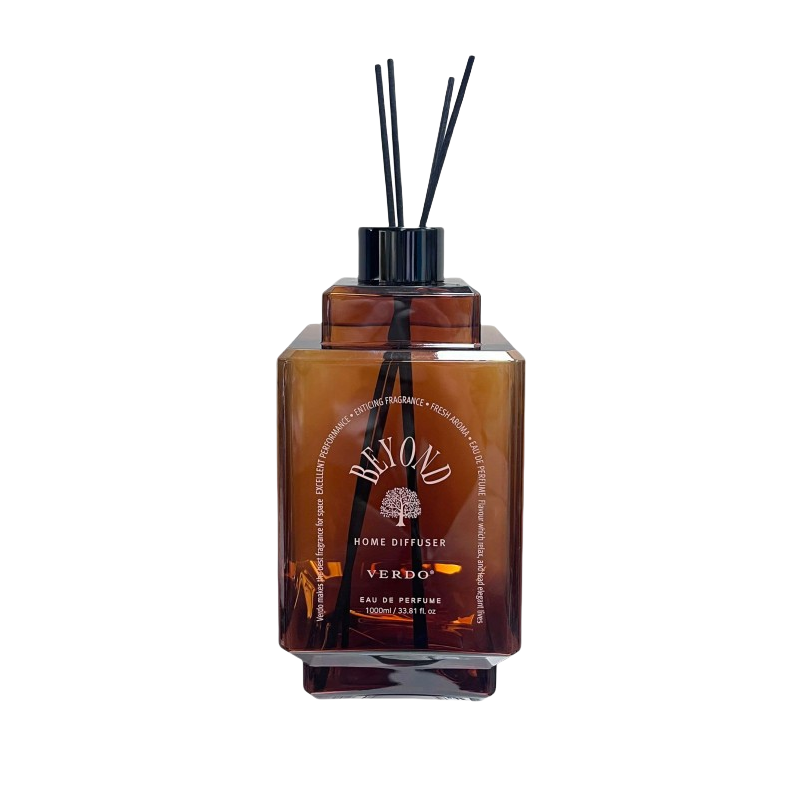 1000ML HDPE Empty Reed Diffuser Plastic Bottle With Stick 1000ml and Aluminum Cap