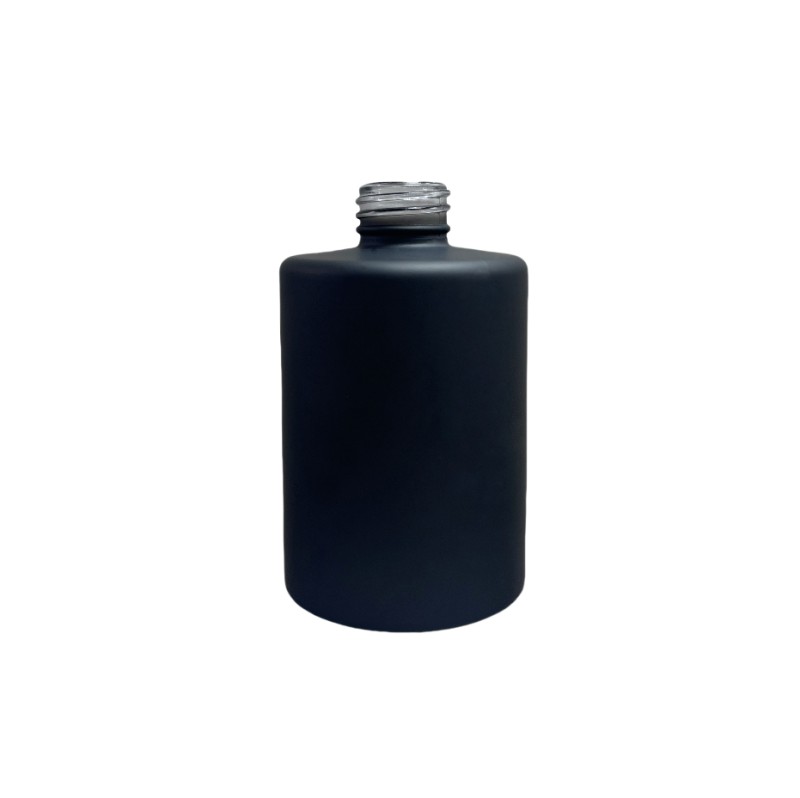 250ML Round Aromatherapy Essential Oil Perfume Bottle Matte Black Empty Aroma Reed Rattan Diffuser