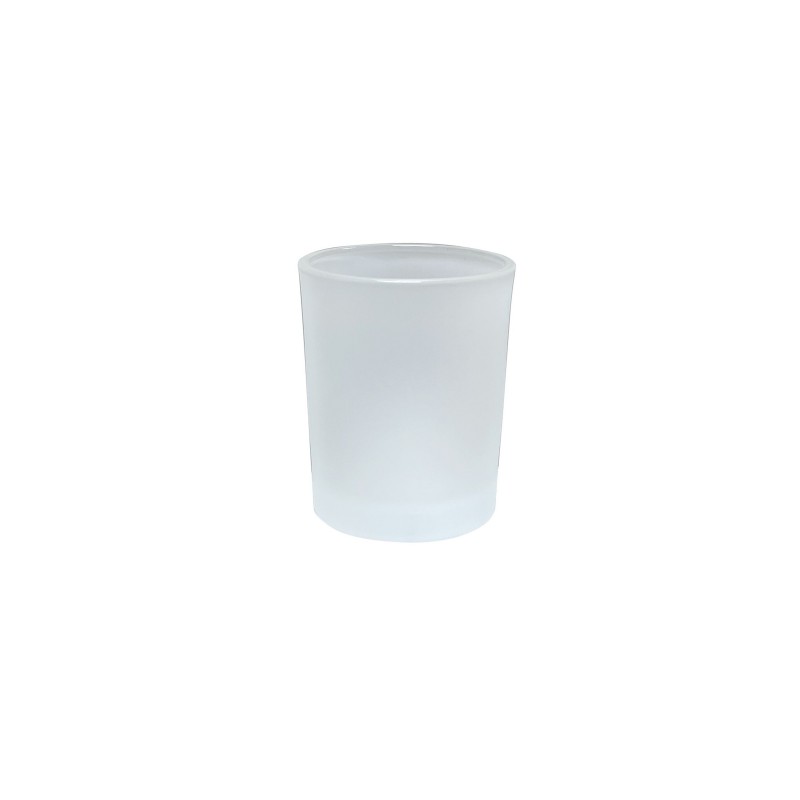 70G Frosted Empty White Glass Candle Jars for Candle Making