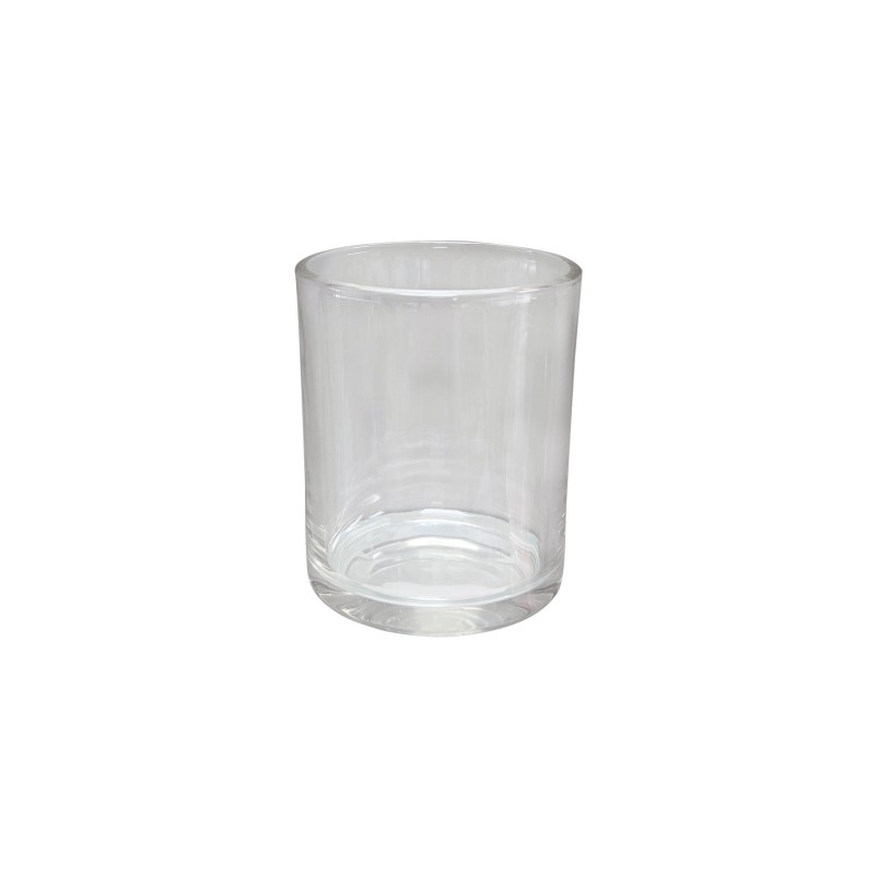 170G Transparent White Empty Wide Mouth Glass Wax Candle Jar