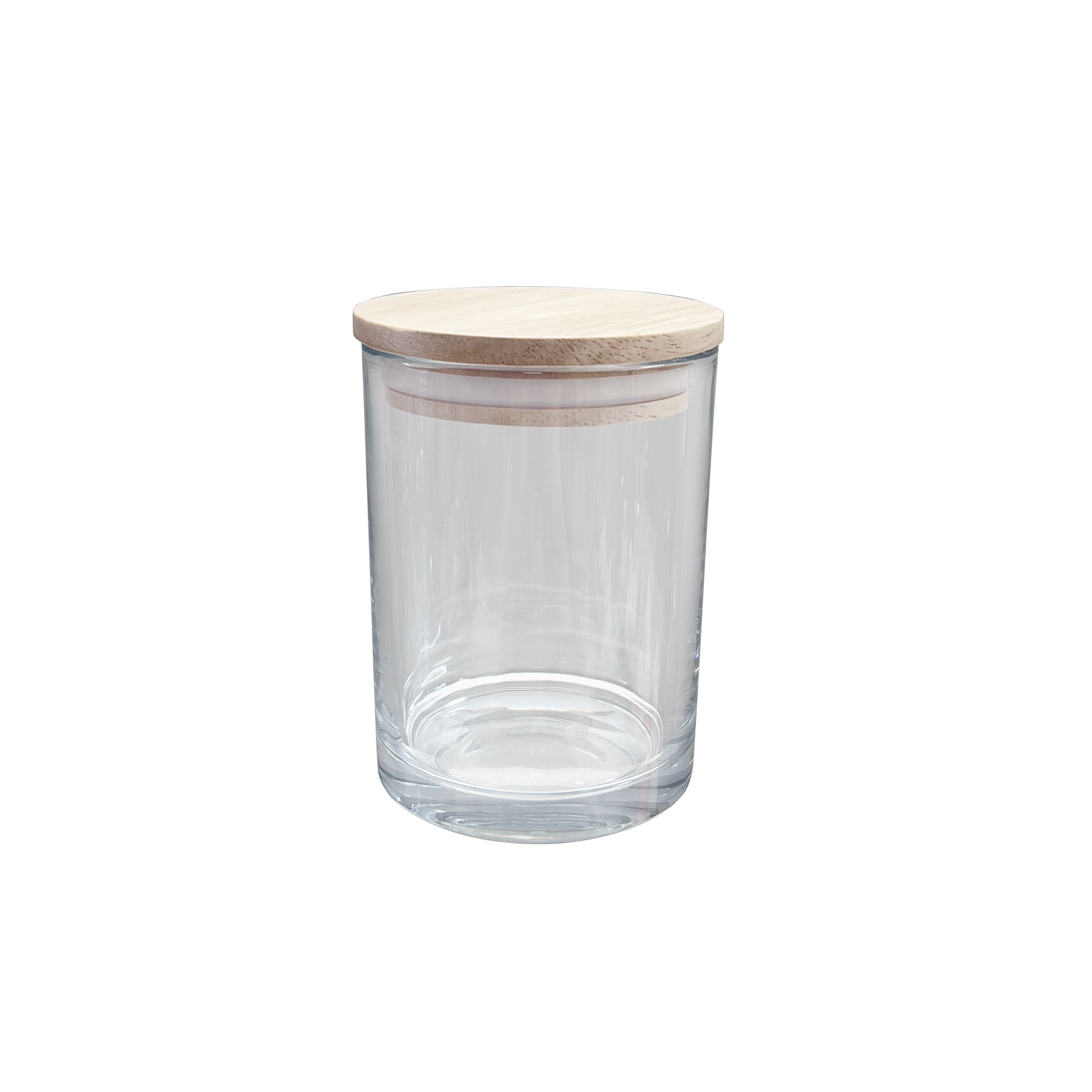 250G Glass Candle Jar With Cork Lid Iron for Candle Making