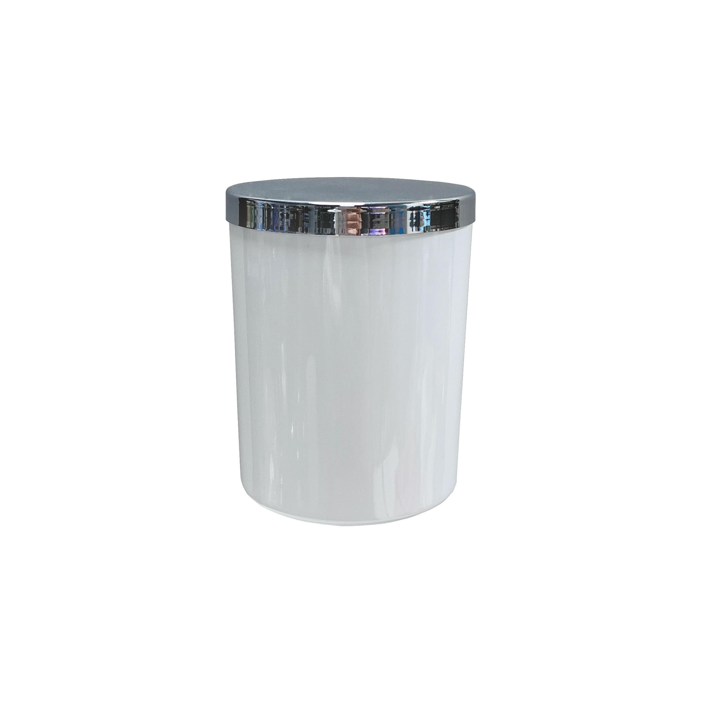 200G Glass Jar Metal Lids Shiny Gold Silver Color for Use Scented Canlde
